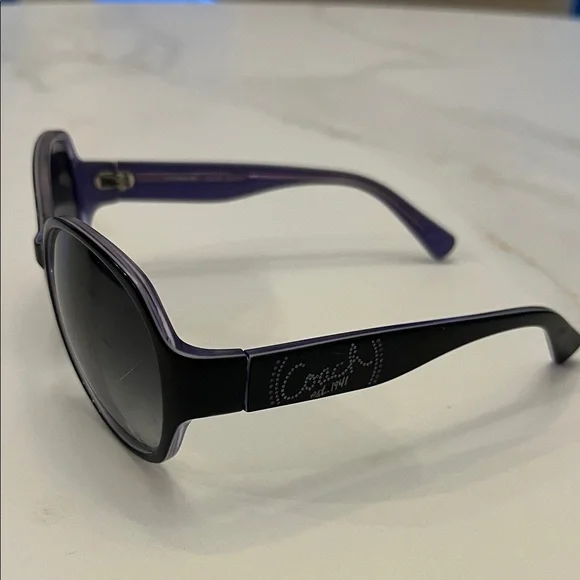 Coach Women's Sunglasses in Black and Purple - Picture 1 of 3